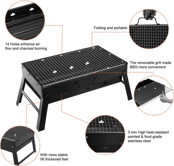 Outdoor Portable Folding Thickened Charcoal Charcoal Grill Factory,china,price,manufacturers, suppliers, customized, wholesale, cheap, for sale, in stock.