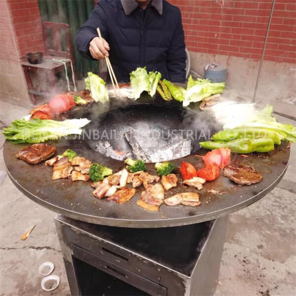 Corten Steel Charcoal BBQ Grills Garden
