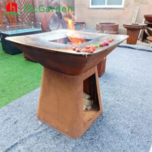 Corten Bbq Fire Pit
