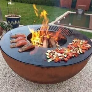 Corten Steel Barbecue Grill