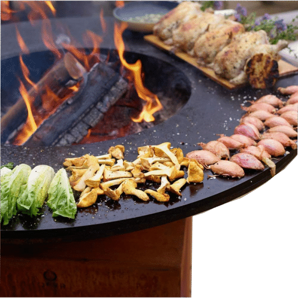 Corten steel outdoor bbq grills