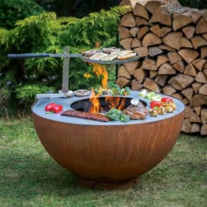 Corten Steel Barbecue Grill