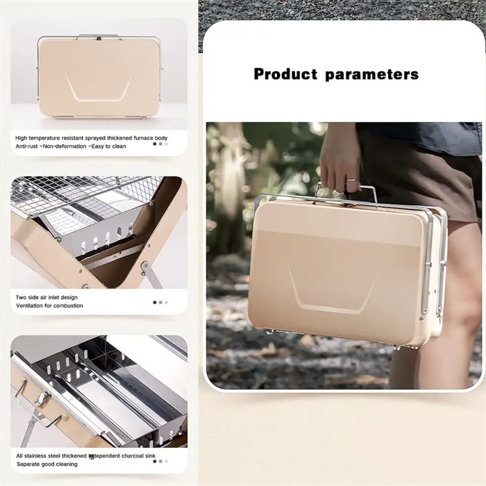 Briefcase Camping Barbecue