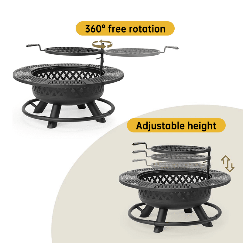 Outdoor Fire Pit Black