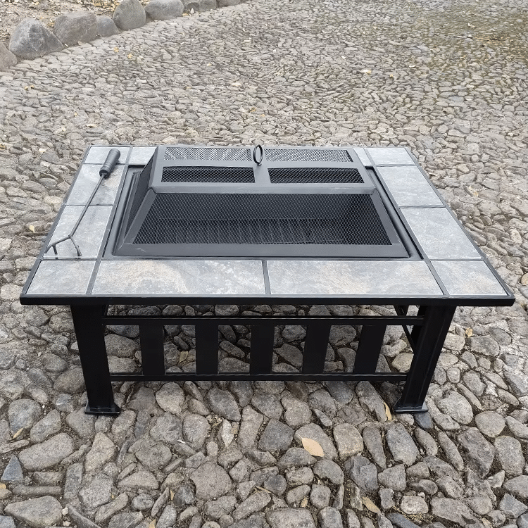 Dropshipping Fire Pit Table Square Metal Firepit