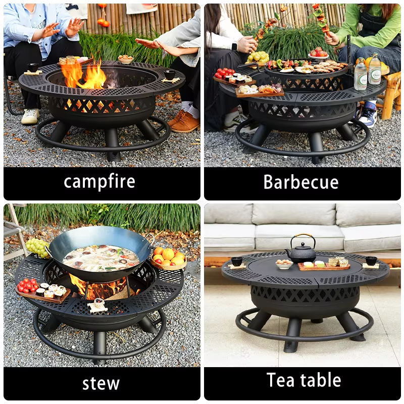 36-Inch Round Stainless Steel Fire Pit 