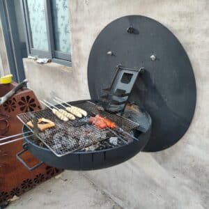 wall mounted BBQ grill