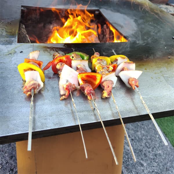Outdoor Rust Corten Bbq Pit