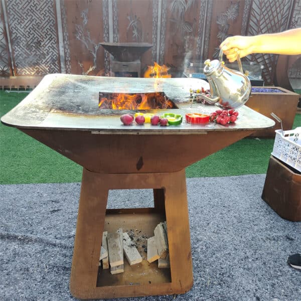 Outdoor Cooking and Garden Kitchens Fire Pit for BBQ