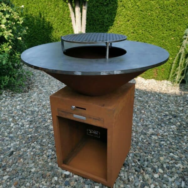 Corten Steel Durable Bbq Grill - imagine 4