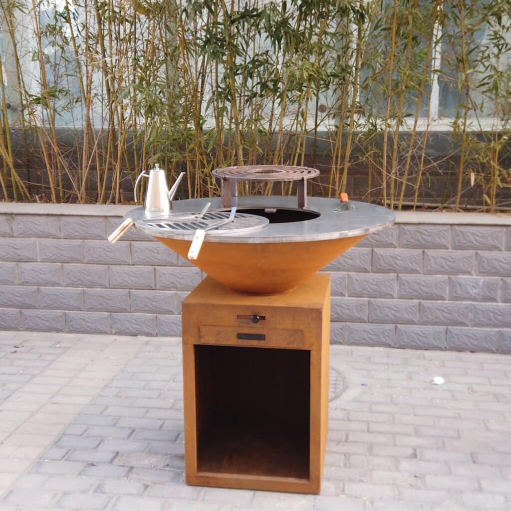 Manufacturer's rustIc Metal BBQ Grill