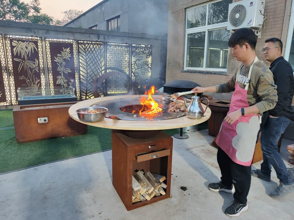Corten Steel BBQ Grill