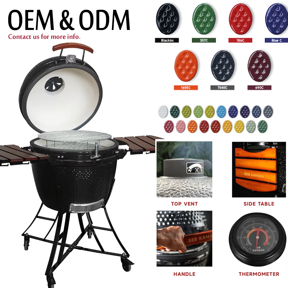 Ceramic bbq grill