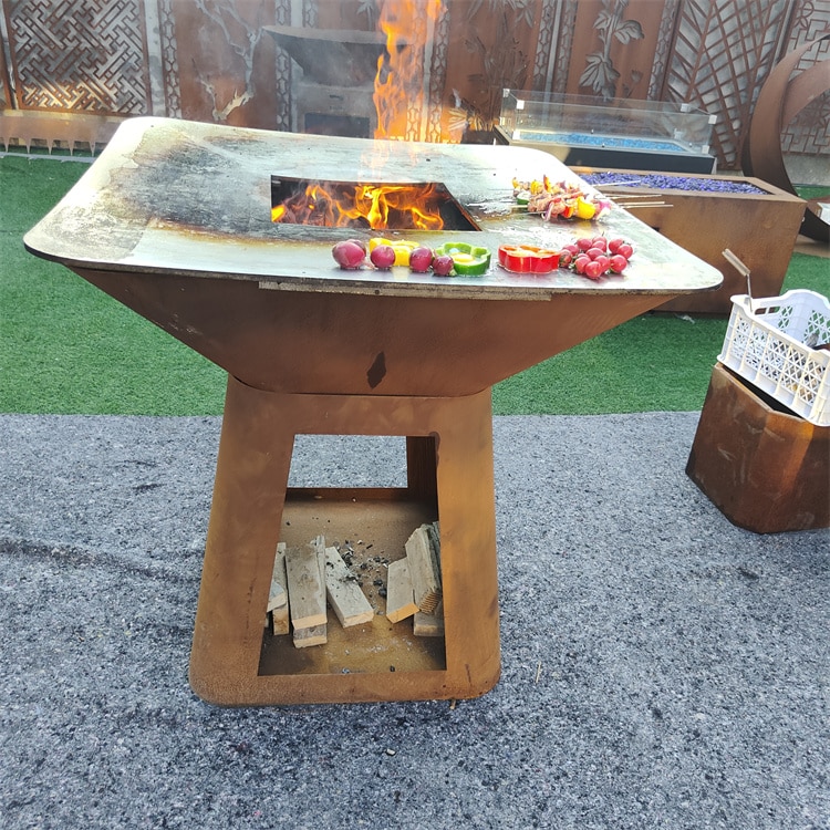 Corten Steel BBQ Grill
