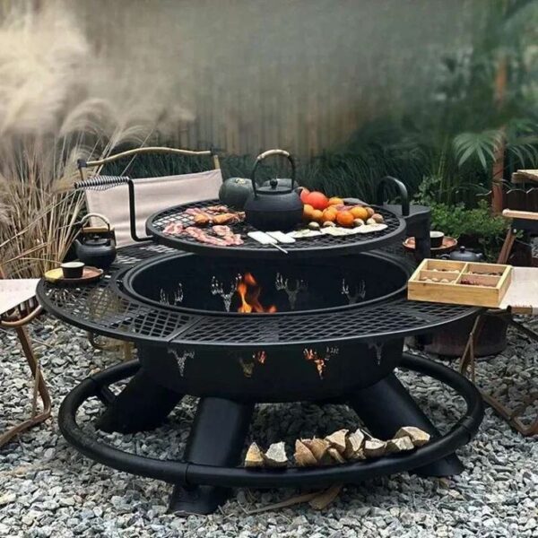 Metal Outdoor Fire Pit - Image 2