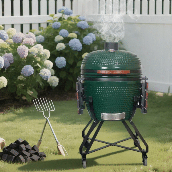 Steel Egg BBQ Green