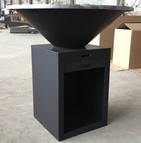 Corten Steel Charcoal BBQ Grill Kitchen Fire Pit - 图片 4