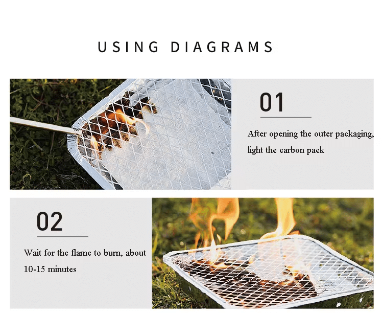 Lightweight disposable charcoal grill