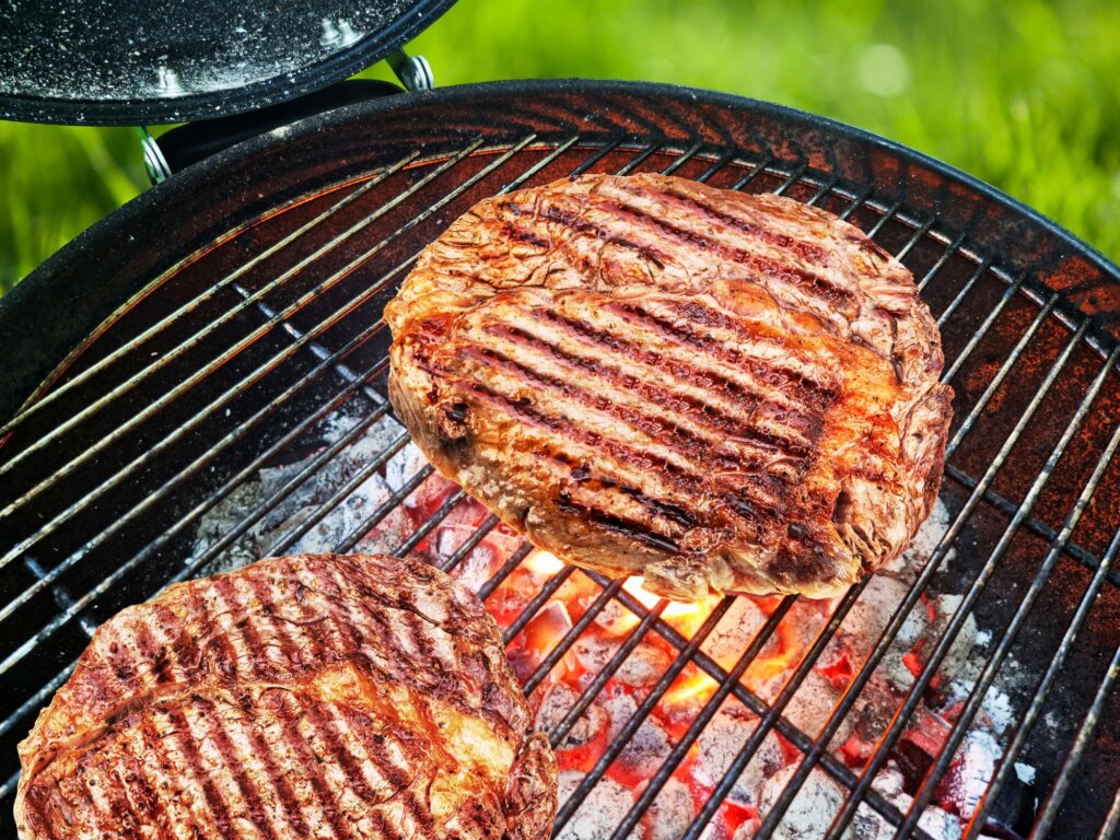 Perfect barbecue cooked on a charcoal grill