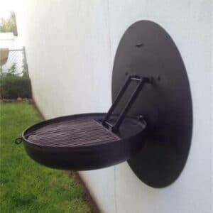Wall Mounted Corten Steel BBQ Grill