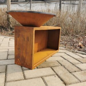 Wood Burning BBQ Grills With Storage